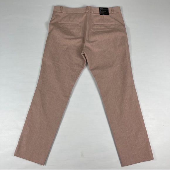 Banana Republic Sloan Trousers Mid-Rise Heather Fresco Rose Women's Size 12 - Picture 2 of 9